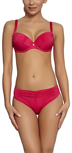 Feba Figurformender Damen Push Up Bikini L51N1 (Rosa, Cup 70 F/Unterteil 36) von Feba