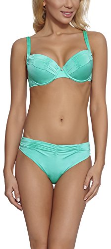 Feba Figurformender Damen Push Up Bikini L51N1 (Türkis, Cup 70 D/Unterteil 36) von Feba