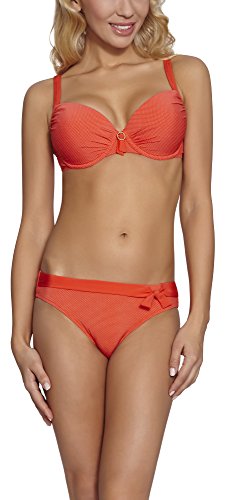 Feba Figurformender Damen Push Up Bikini N1T1LL32 (Coral, Cup 70 E/Unterteil 36) von Feba