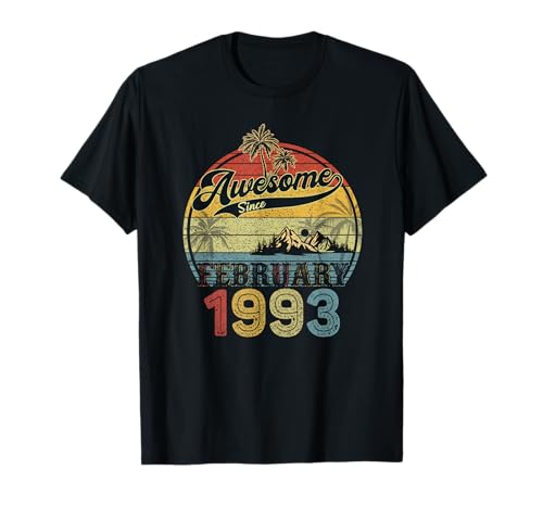 Geschenke zum 32. Geburtstag für Männer Februar 1993 32 Jahre alt Geburtstag T-Shirt Geschenke zum 32. Geburtstag für Männer Februar 1993 32 Jahre alt Geburtstag T-Shirt von February Bday Gifts For Men My Legendary Father