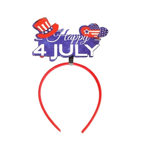 Fecfucy Unabhängigkeitstag Stirnband, Patriotisches Stirnband,Süßes patriotisches Stirnband für Frauen | Patriotisches Partyzubehör, Partyzubehör, Dekorationen zum Feiern der Freiheit von Fecfucy