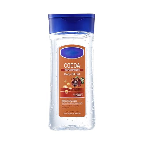Feuchtigkeitsgel - Feuchtigkeitsspendende natürliche Körperlotion 200 ml - Sanftes Peeling-Körperpflegegel, nicht fettende Körperöle für Frauen mit trockener Haut, erhellen den Hautton, Fecfucy Feuchtigkeitsgel - Feuchtigkeitsspendende natürliche Körperlotion 200 ml - Sanftes Peeling-Körperpflegegel, nicht fettende Körperöle für Frauen mit trockener Haut, erhellen den Hautton, Fecfucy von Fecfucy