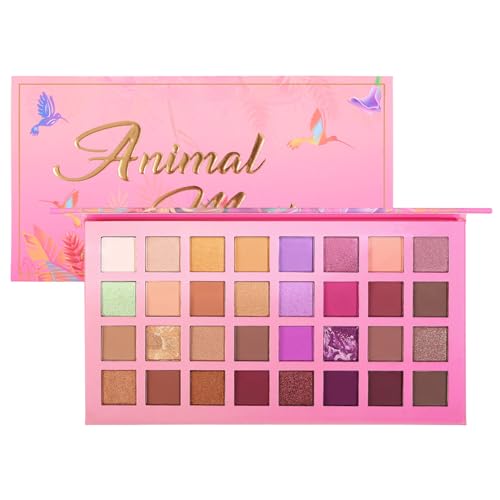 Lidschatten-Palette | 32 Farben Full Eye Makeup Lidschatten,Hochpigmentierte matte Glitzer-Schimmer-Lidschatten-Palette für das Augen-Make-up im gesamten Gesicht Fecfucy von Fecfucy