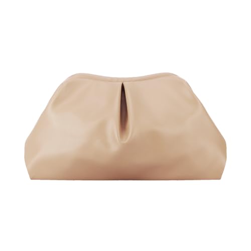 Fecialy Damen PU Leder Clutch Geldbörse Ruchtende Handtaschen Formelle Abendtasche Chic Weiche Knödel Crossbody Tasche Party Hochzeit von Fecialy