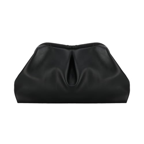 Fecialy Damen PU Leder Clutch Geldbörse Ruchtende Handtaschen Formelle Abendtasche Chic Weiche Knödel Crossbody Tasche Party Hochzeit von Fecialy