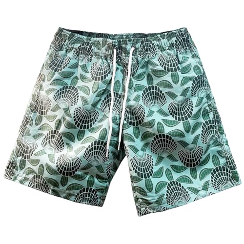 FedMois Jungen Badeshorts Schnelltrocknend Kinder Badehose Schwimmshorts, Schildkröte, 5-6 Jahre (Gr. 116/122) von FedMois