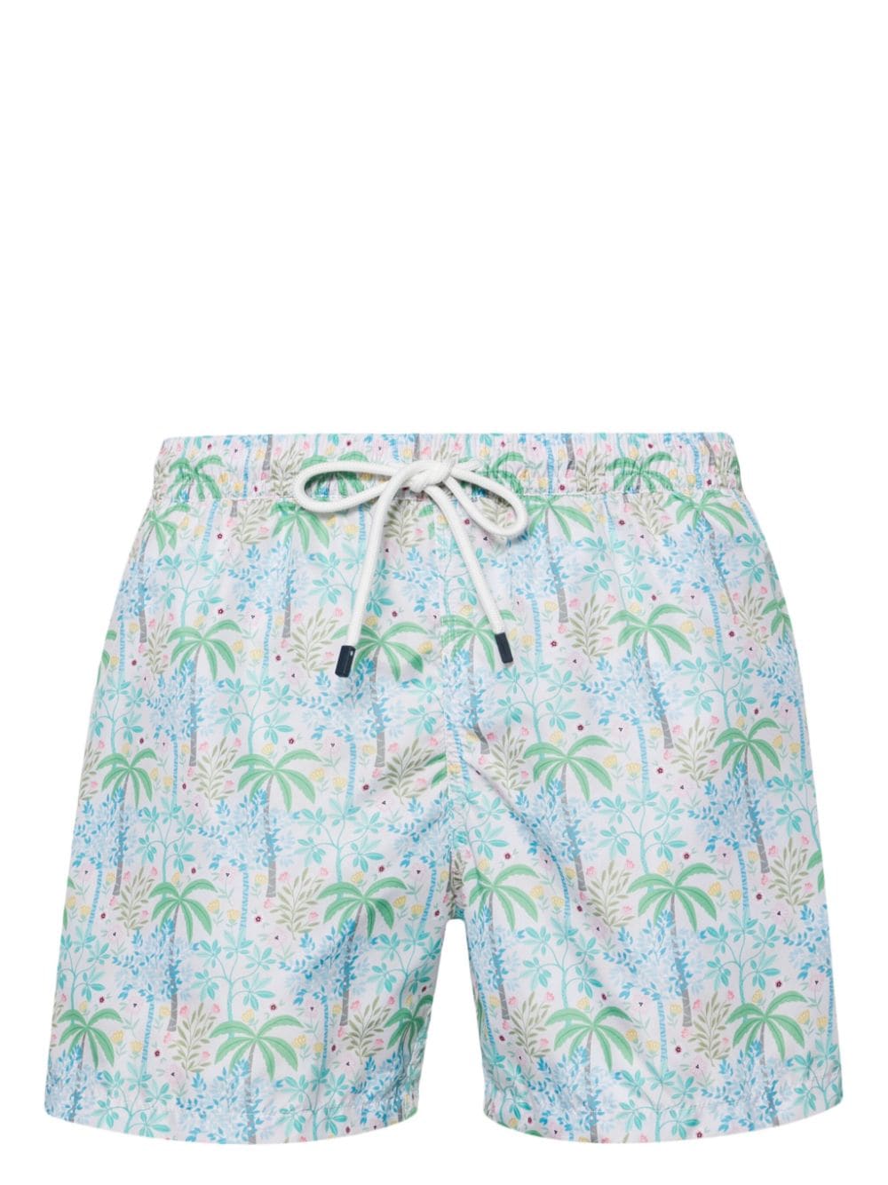 Fedeli Madeira botanical-print swim shorts - Weiß von Fedeli