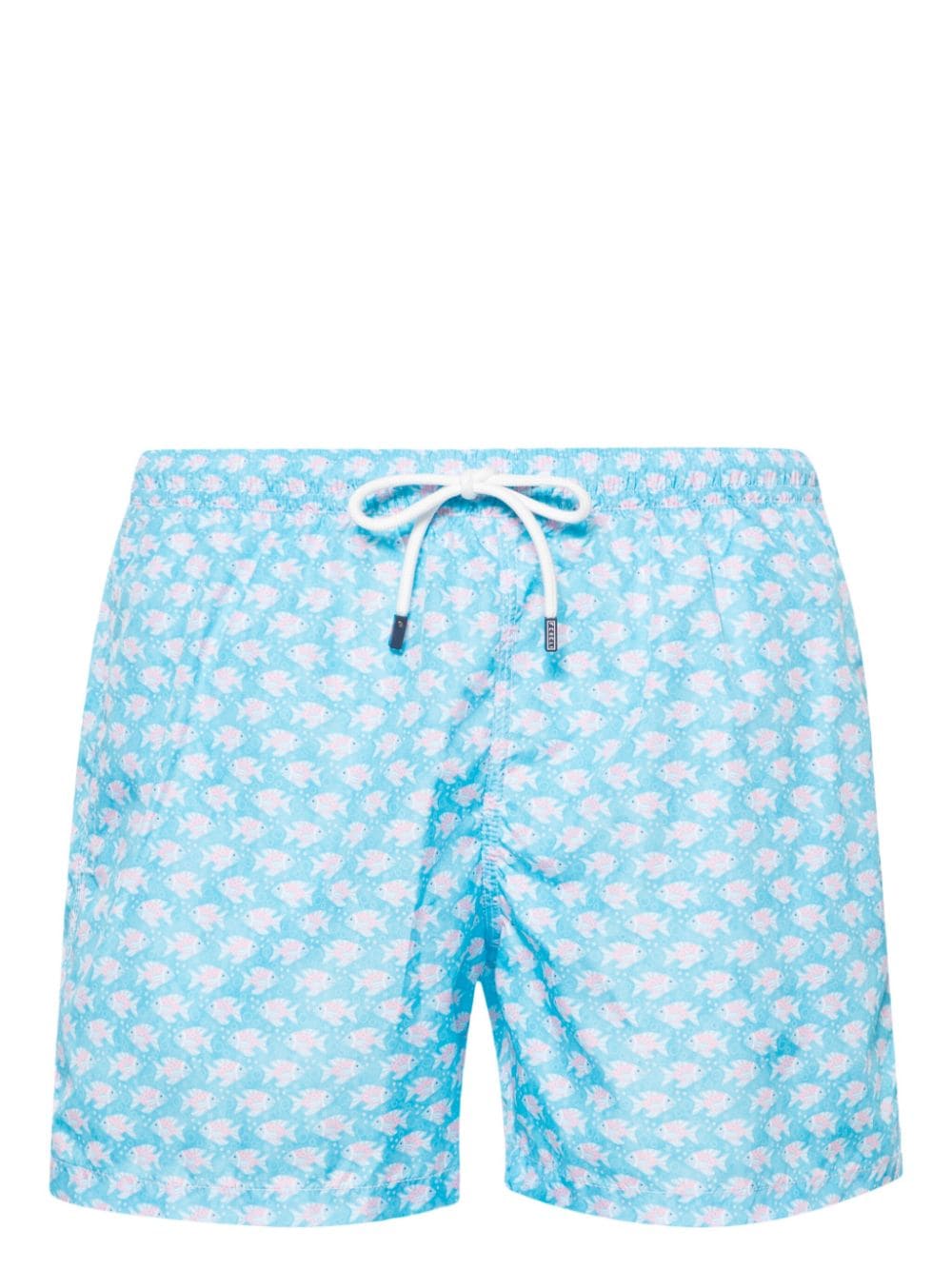 Fedeli Madeira Badeshorts mit Fische-Print - Blau von Fedeli