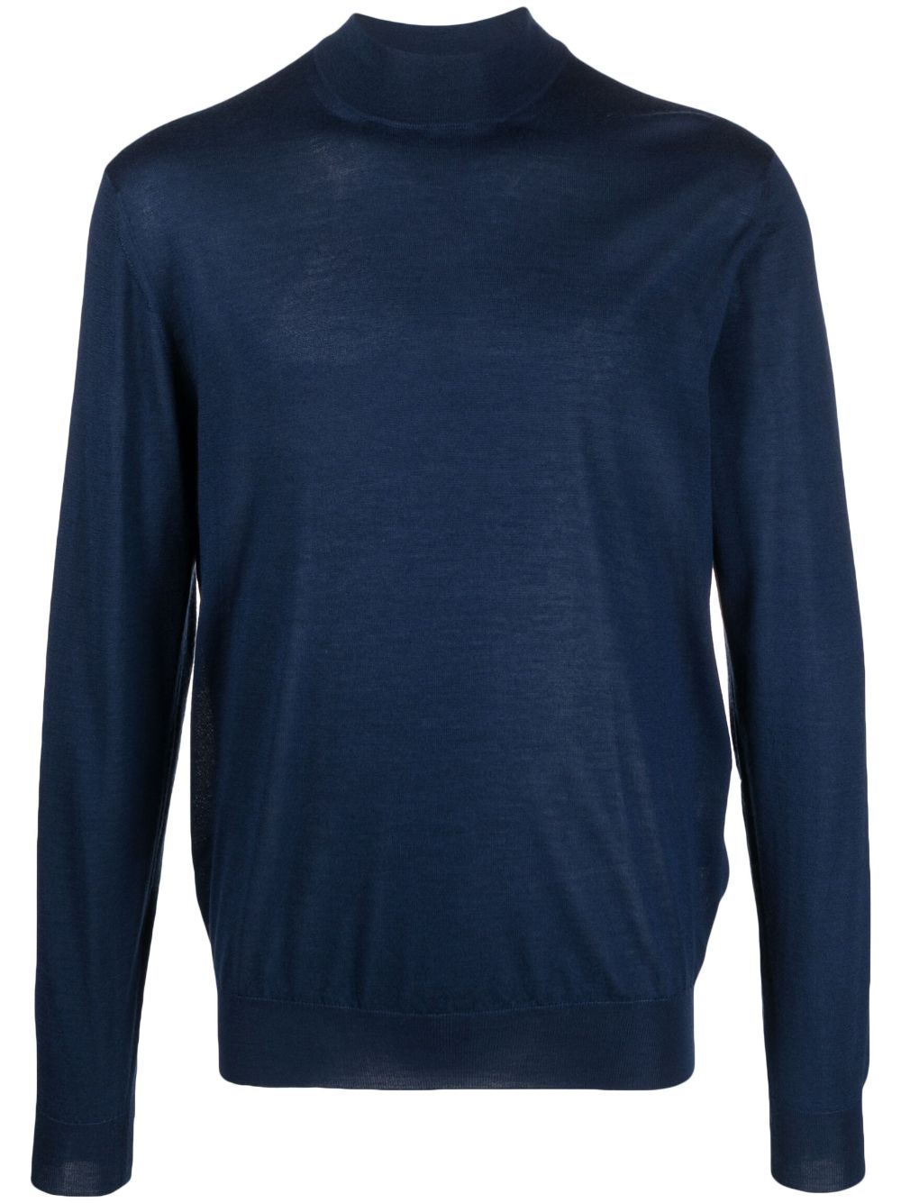 Fedeli Pullover mit Stehkragen - Blau von Fedeli