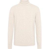 Fedeli Rollkragenpullover mit Zopfmuster und Kaschmir-Anteil in 50 von Fedeli