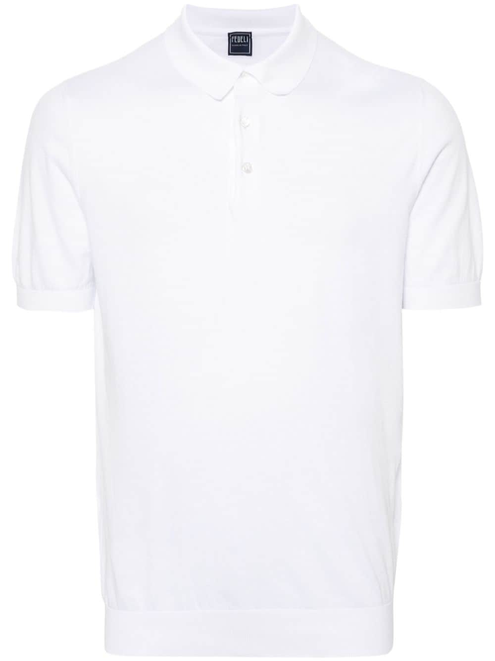 Fedeli Sportman Poloshirt aus Kaschmir - Weiß von Fedeli