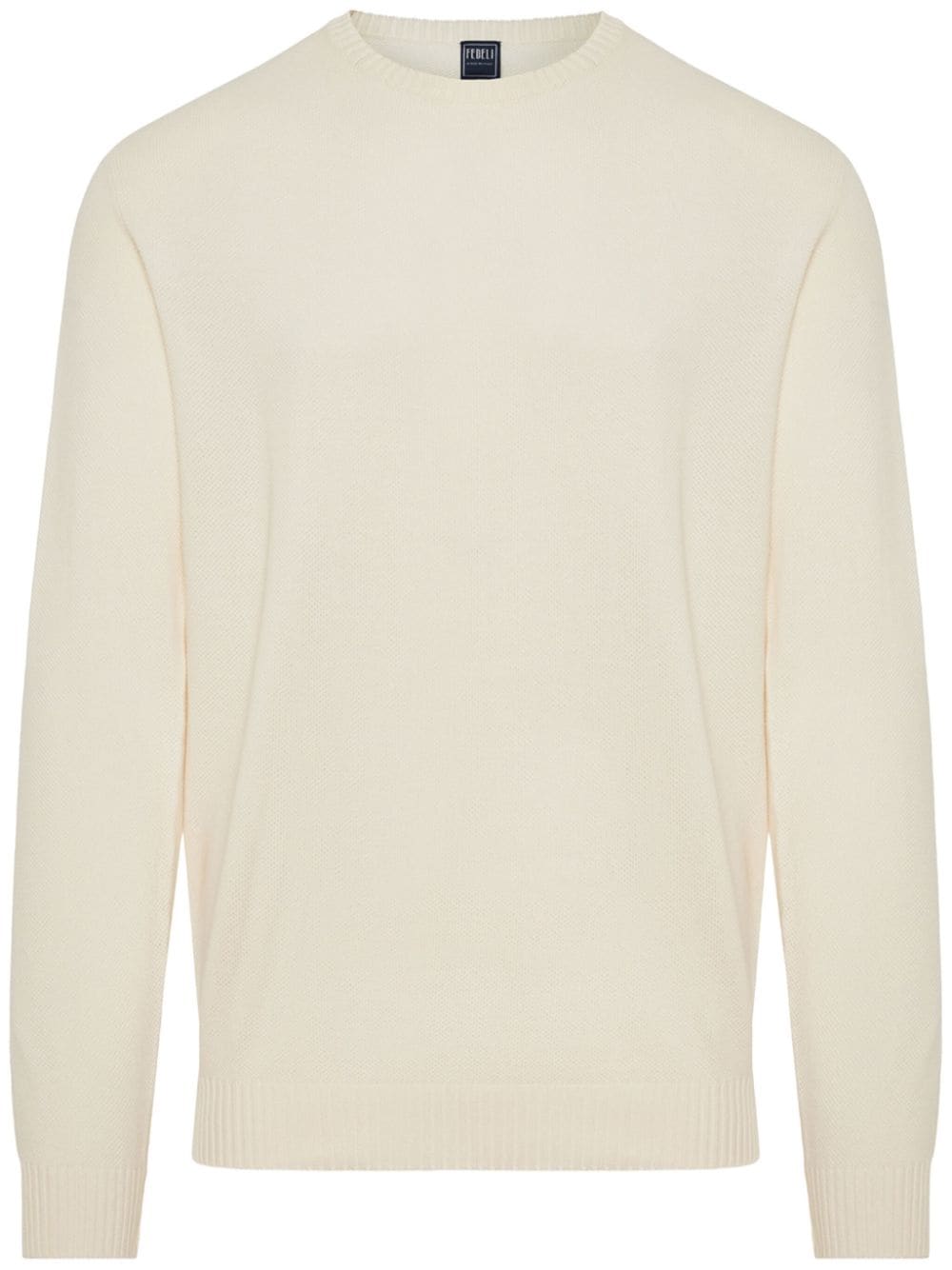 Fedeli cotton crew neck jumper - Nude von Fedeli