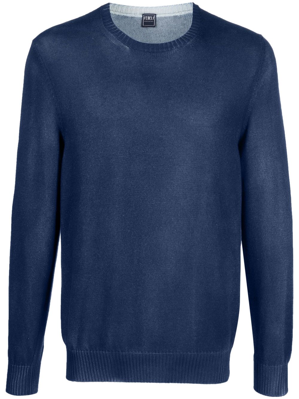 Fedeli Pullover mit rundem Ausschnitt - Blau von Fedeli