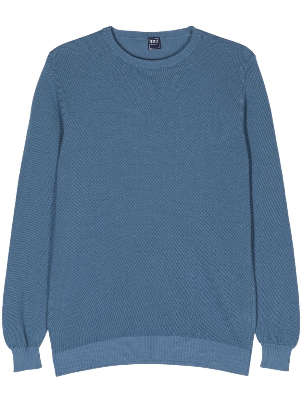 Fedeli crew-neck cotton jumper - Blau von Fedeli