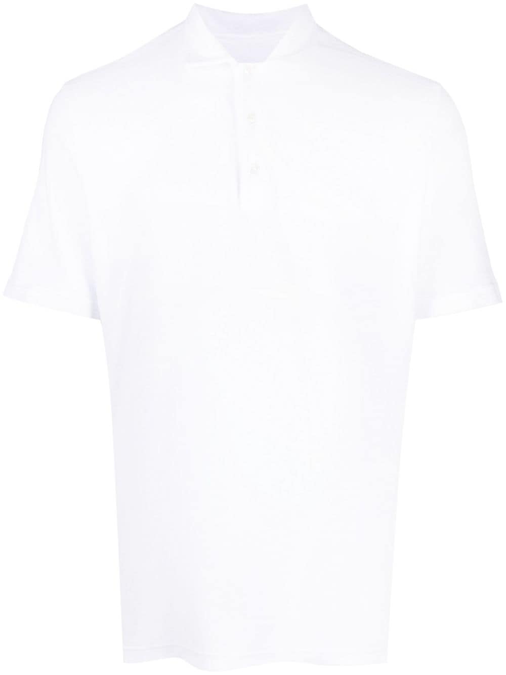 Fedeli Poloshirt mit Frottee-Optik - Weiß von Fedeli