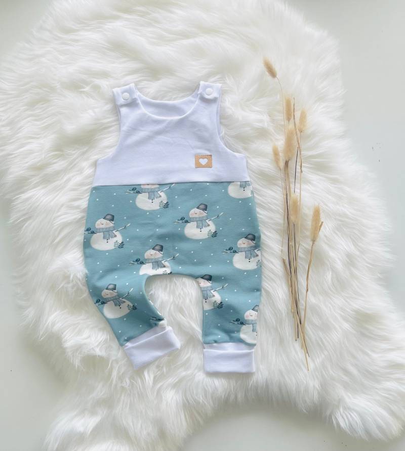 strampler Baby Junge/Mädchen Schneemann von Fedellinchen