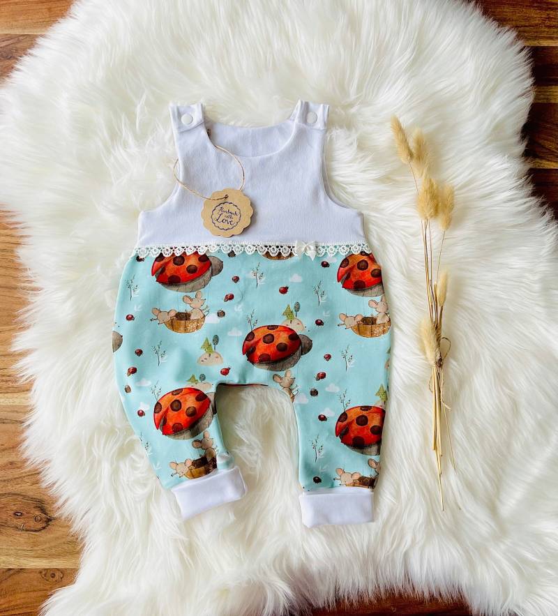 strampler Baby Mädchen Marienkäfer-Ballons Und Mäuse von Fedellinchen