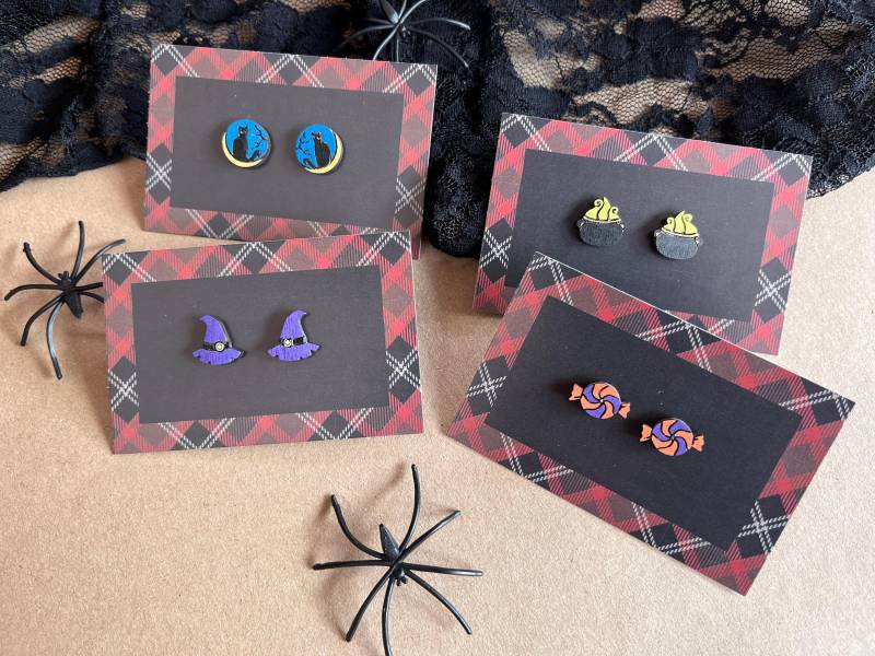 Halloween Witchy Ohrstecker Halloween Witchy Ohrstecker von FederWerke