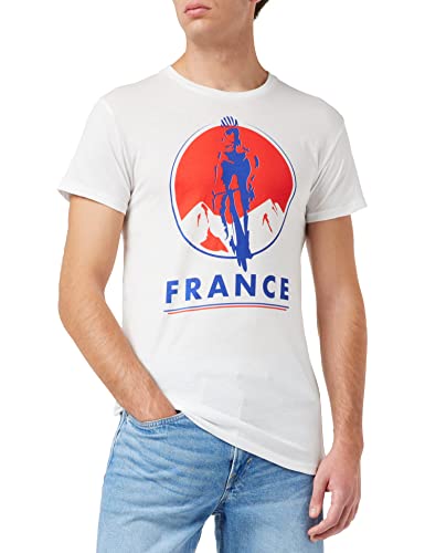 Fédération française de cyclisme Herren Meffcycts005 T-Shirt, weiß, S von Fédération française de cyclisme