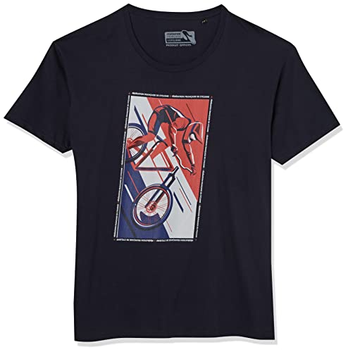 Fédération française de cyclisme Herren Meffcycts006 T-Shirt, Marineblau, M von Fédération française de cyclisme