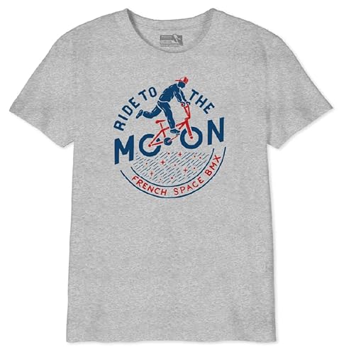 Fédération française de cyclisme Jungen Boffcycts003 T-Shirt, Grau, 8 Jahre von Fédération française de cyclisme