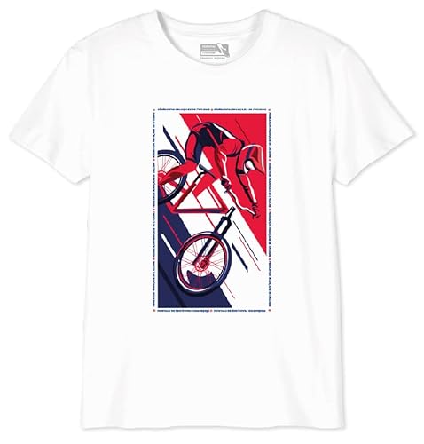 Fédération française de cyclisme Jungen Boffcycts006 T-Shirt, weiß, 12 Jahre von Fédération française de cyclisme