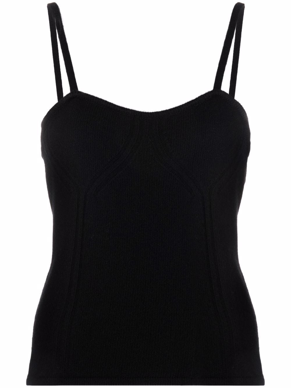 Federica Tosi Cropped-Top - Schwarz von Federica Tosi