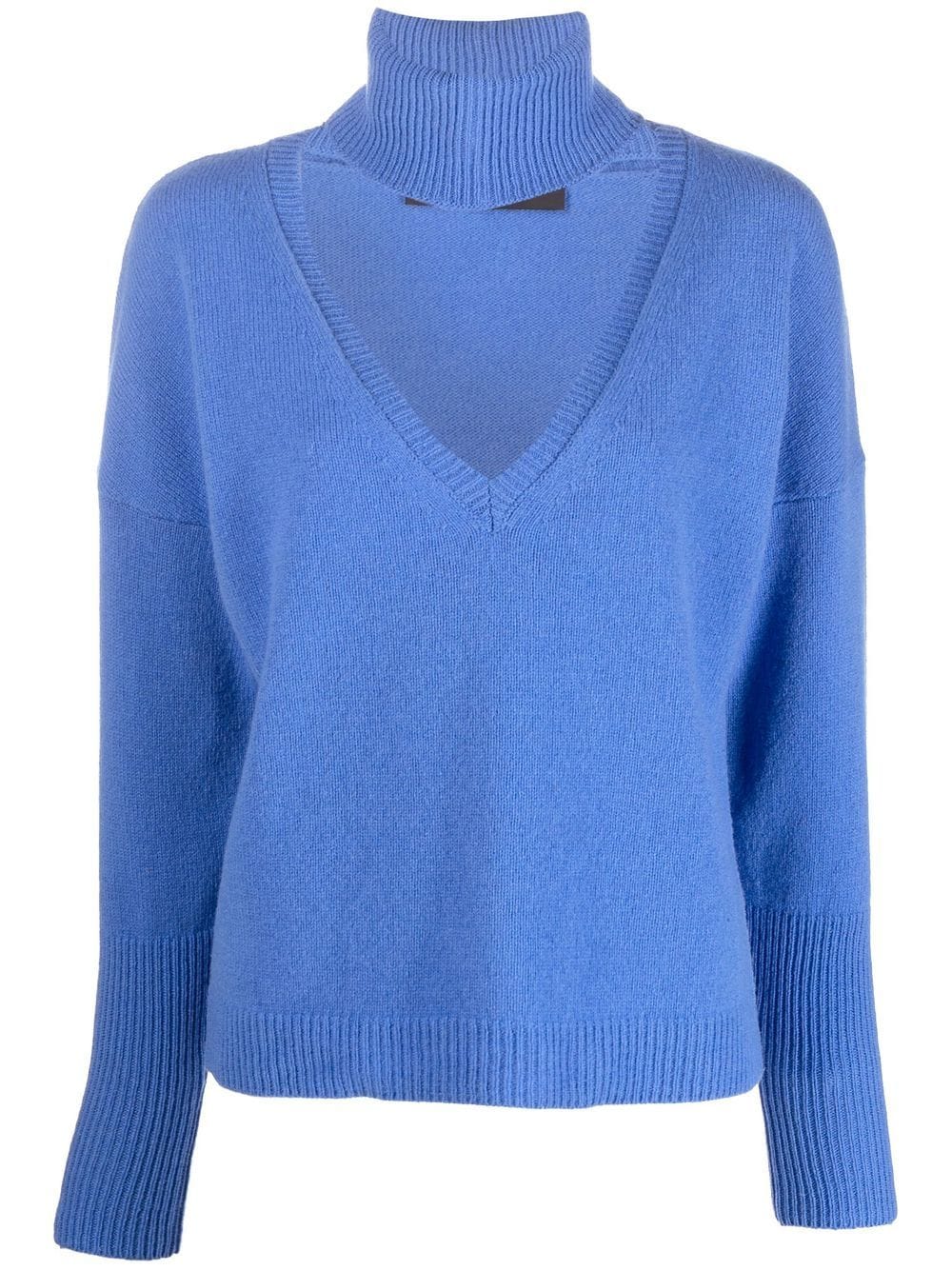 Federica Tosi Pullover mit abnehmbarem Kragen - Blau von Federica Tosi