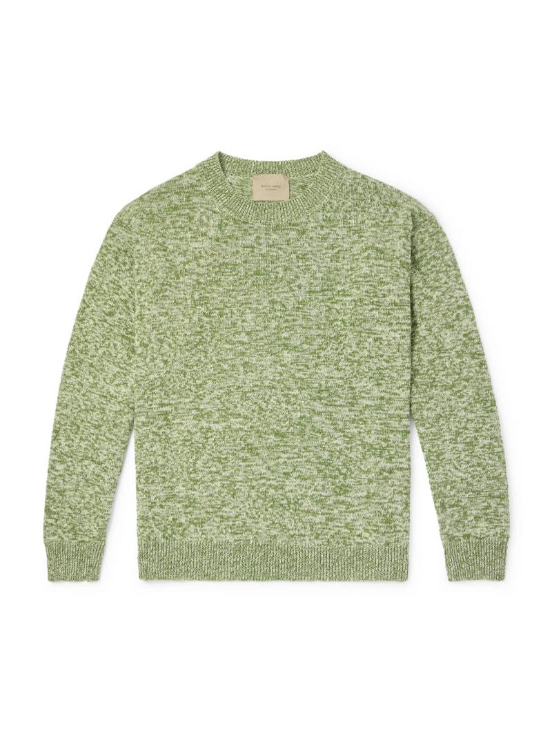 Federico Curradi - Linen and Cotton-Blend Sweater - Men - Green - XXL von Federico Curradi