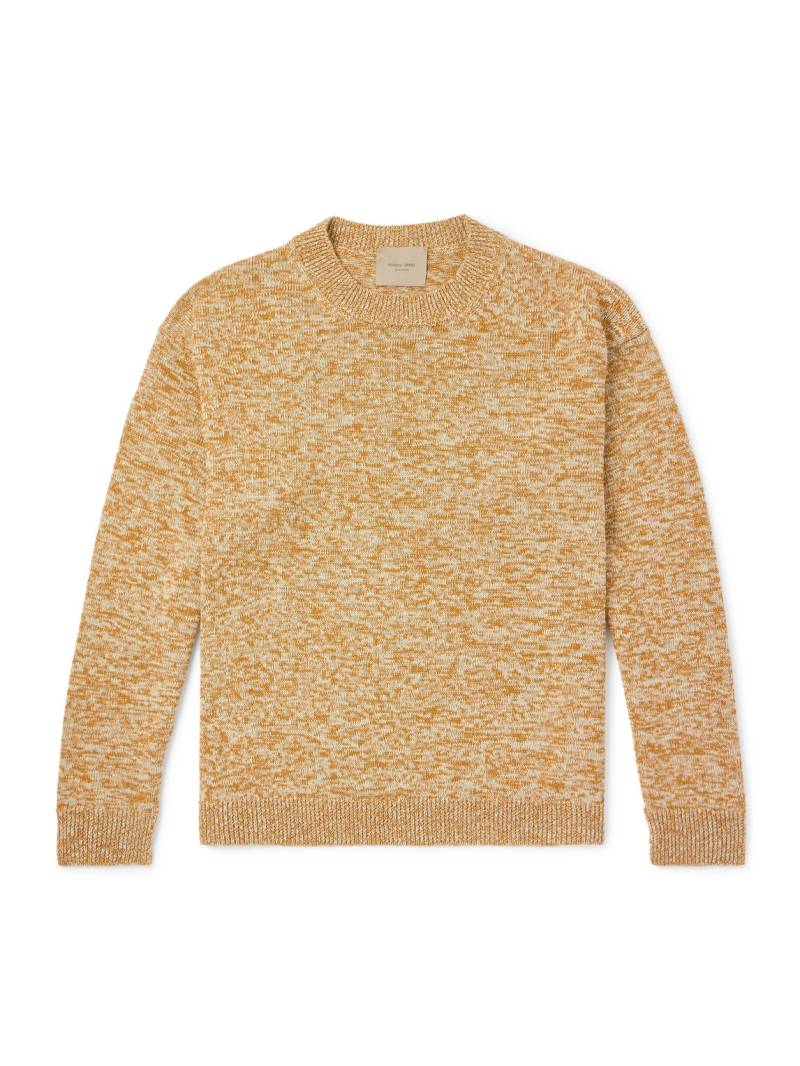 Federico Curradi - Linen and Cotton-Blend Sweater - Men - Orange - L von Federico Curradi