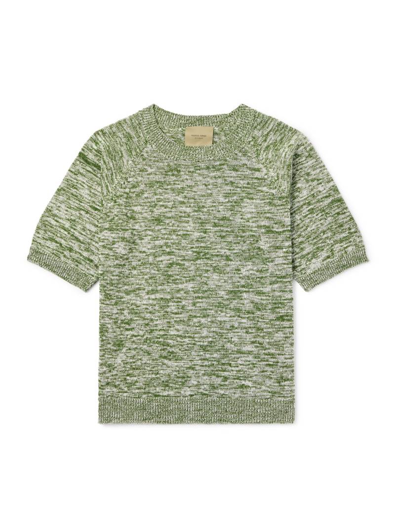 Federico Curradi - Linen and Organic Cotton-Blend T-Shirt - Men - Green - L von Federico Curradi
