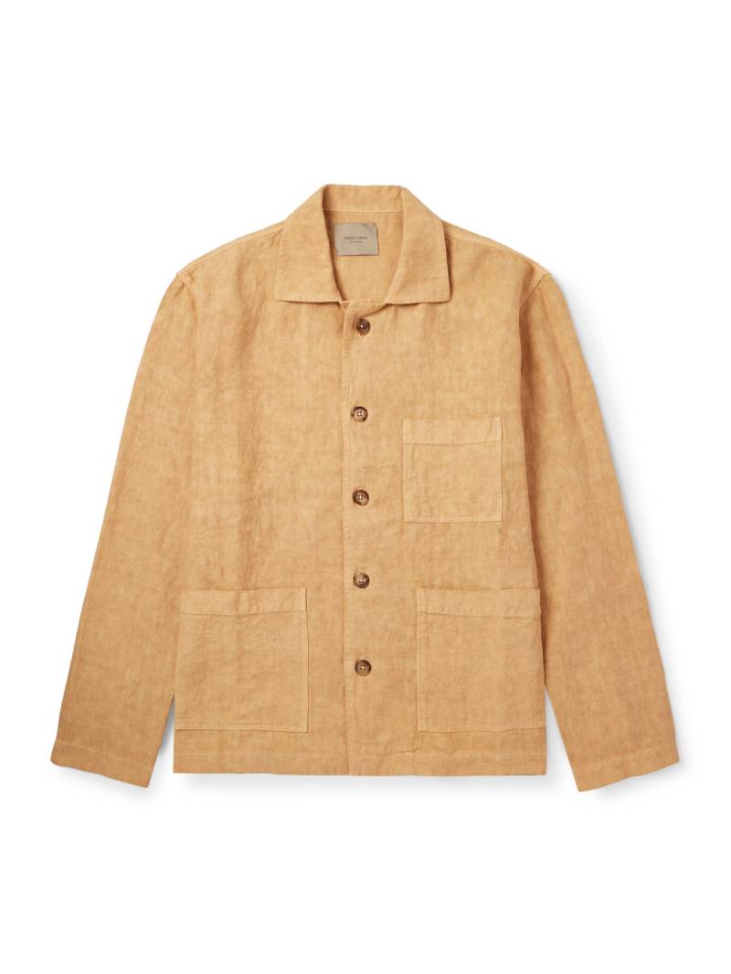 Federico Curradi - Oversized Linen Overshirt - Men - Neutrals - L von Federico Curradi