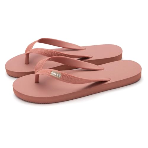 Feelgoodz Damen Classicz Core Naturkautschuk Flip Flops, Shell, 37 EU von Feelgoodz
