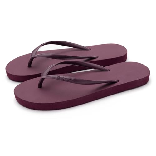 Feelgoodz Damen Slimz Core Natural Rubber Flip Flops, Sangria, 36 EU Feelgoodz Damen Slimz Core Natural Rubber Flip Flops, Sangria, 36 EU von Feelgoodz