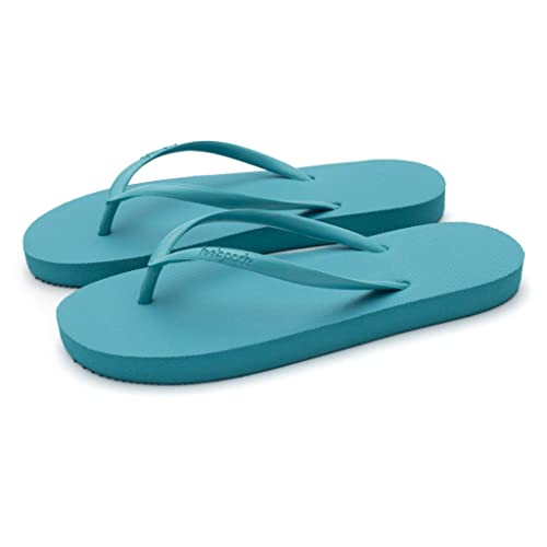 Feelgoodz Damen Slimz Core Naturkautschuk Flip Flops, Aquamarin, 39 EU von Feelgoodz