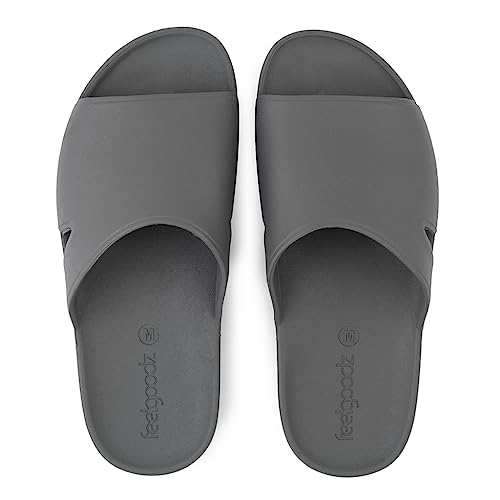 Feelgoodz Unisex Bonsai Nachhaltige Spa/Dusche rutschfeste Slide Sandalen, GRAU, Large Feelgoodz Unisex Bonsai Nachhaltige Spa/Dusche rutschfeste Slide Sandalen, GRAU, Large von Feelgoodz