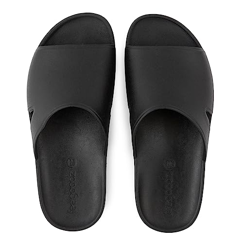 Feelgoodz Unisex Bonsai Nachhaltige Spa/Dusche rutschfeste Slide Sandalen, Schwarz, XX-Large Feelgoodz Unisex Bonsai Nachhaltige Spa/Dusche rutschfeste Slide Sandalen, Schwarz, XX-Large von Feelgoodz