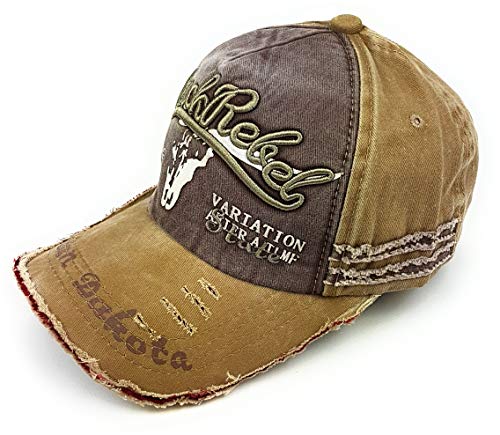 Feelinko Vintage Trucker Retro-Cap im Used-Look Kappe Kopfbedeckung Sonnenschutz Mütze Distressed Sommer Urlaub Herren Fits All braun beige Feelinko Vintage Trucker Retro-Cap im Used-Look Kappe Kopfbedeckung Sonnenschutz Mütze Distressed Sommer Urlaub Herren Fits All braun beige von Feelinko