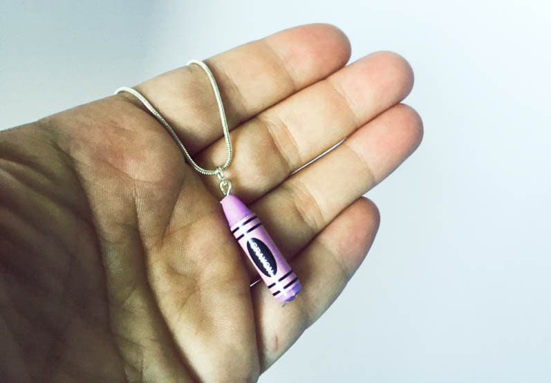 Miniatur Buntstift-Kette Buntschmuck Aus Polymer Clay von FeelmoreloveBoutique