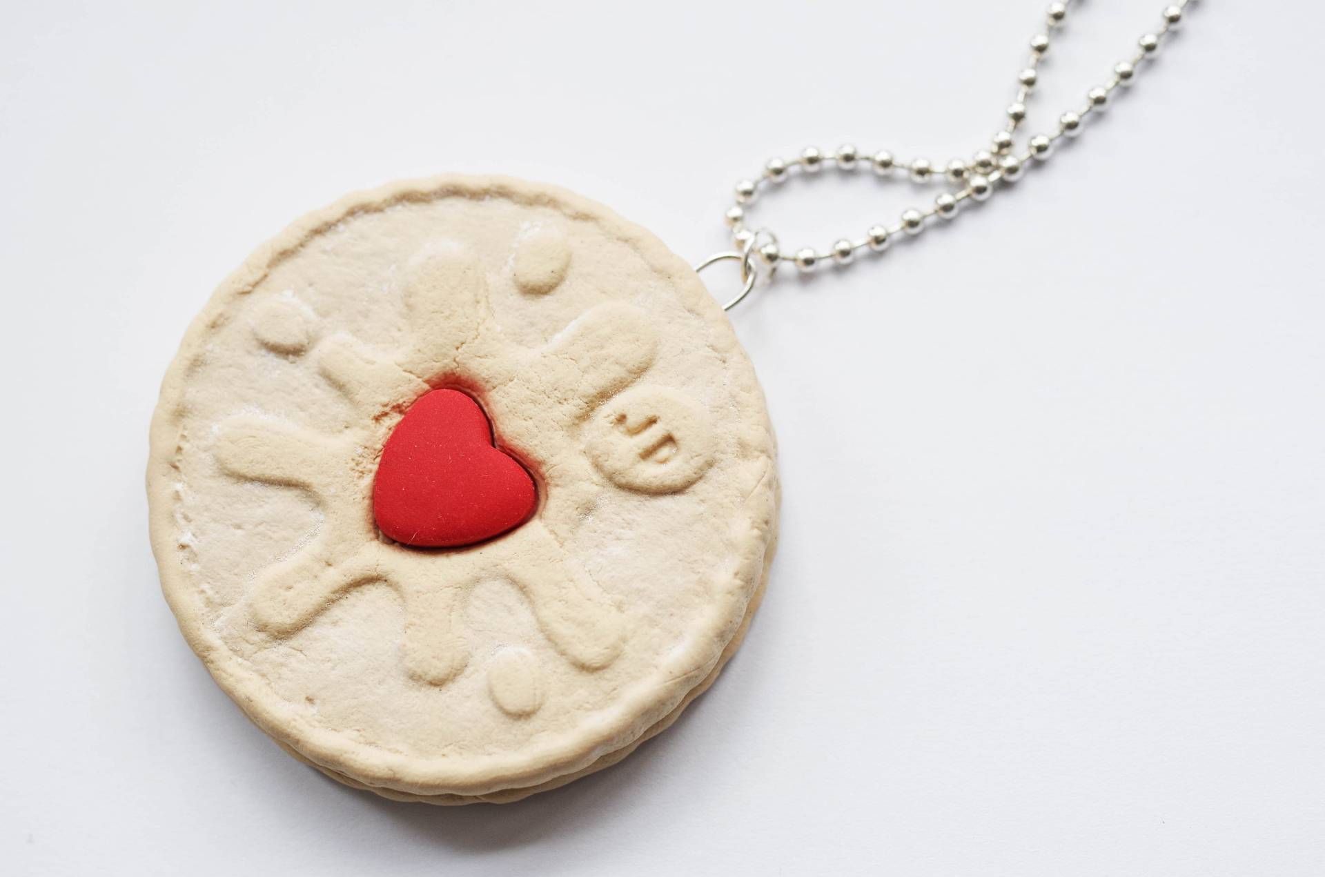 Handgemachte Jammy Dodger Halskette Neuheit Keks Schmuck von FeelmoreloveBoutique