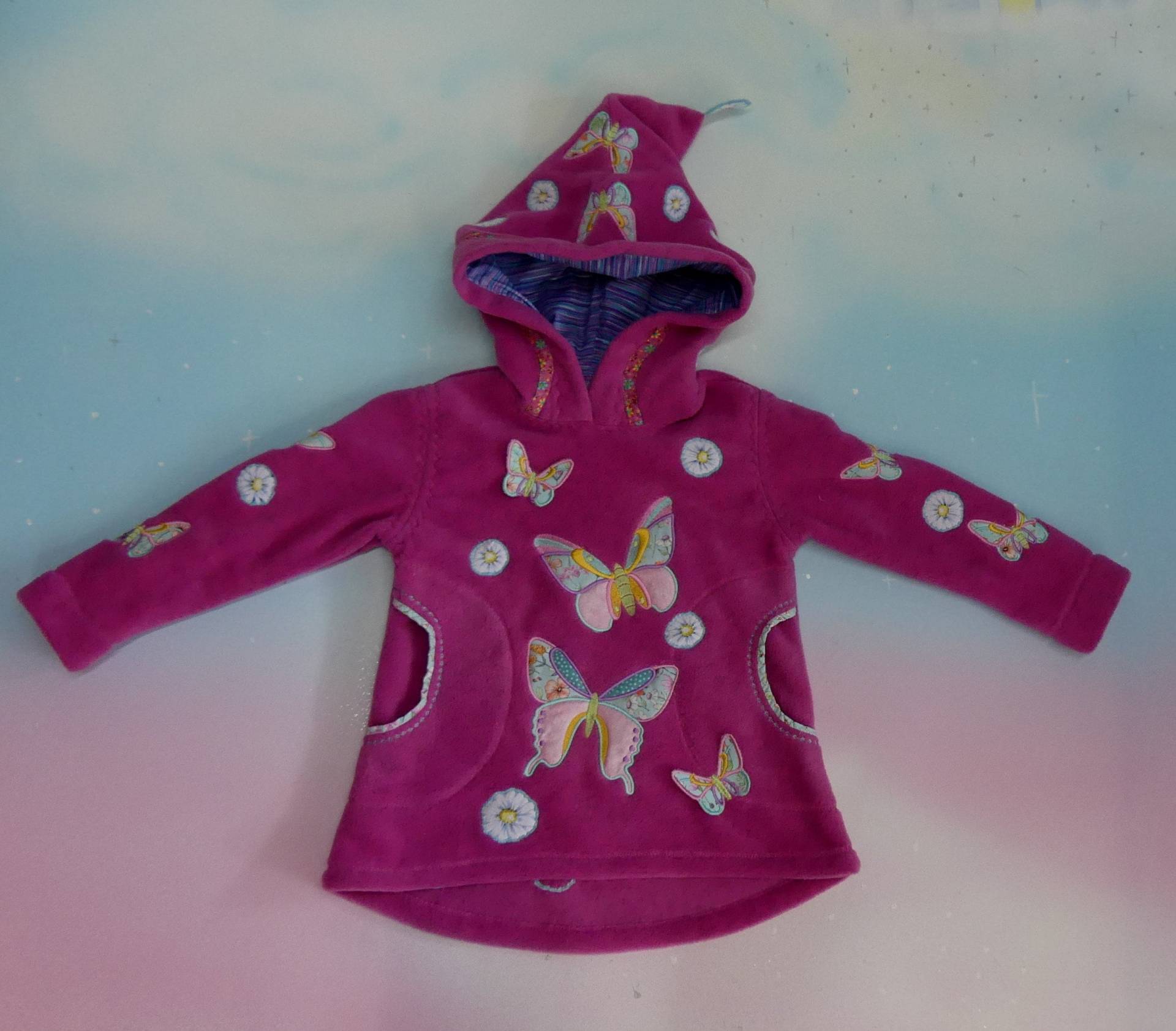 1Teil Zipfelpulli Gr. 86-140 Ballerina Tänzerin Tanz Winter Kapuzen Pullover Pulli Hoodie Pink Mädchen Unikat Handmade Feenkleiddesign von FeenkleidDesign2020