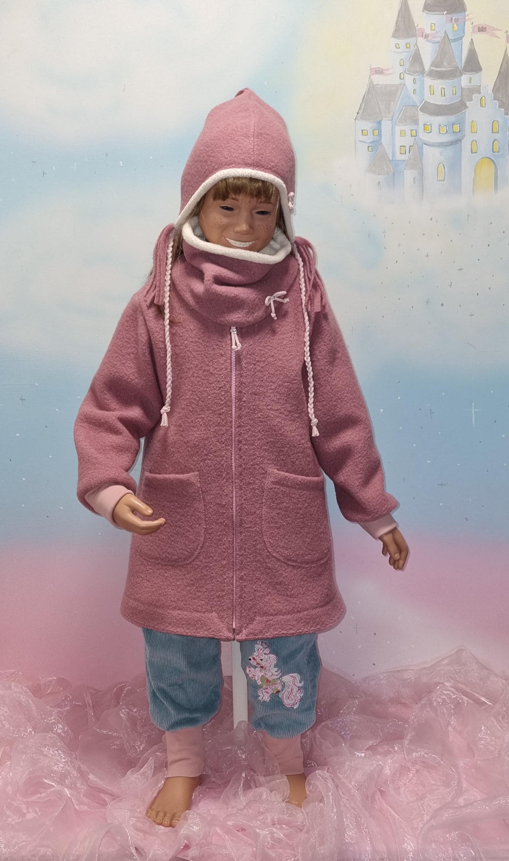 2Teile 100% Wollwalk Mantel Mit Innenfutter Individuell Gestalten Rosa Gr.86-140 Winter Jacke Loop Schurwolle Unikat Feenkleiddesign 2Teile 100% Wollwalk Mantel Mit Innenfutter Individuell Gestalten Rosa Gr.86-140 Winter Jacke Loop Schurwolle Unikat Feenkleiddesign von FeenkleidDesign2020