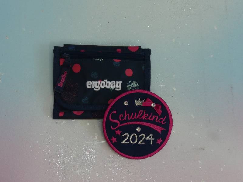 Klettie Patch 9 cm Schulkind Datum Wunsch Blau Name Für Magnet Schulranzen Applikation Schultüte Einschulung Handgefertigt Feenkleiddesign von FeenkleidDesign2020