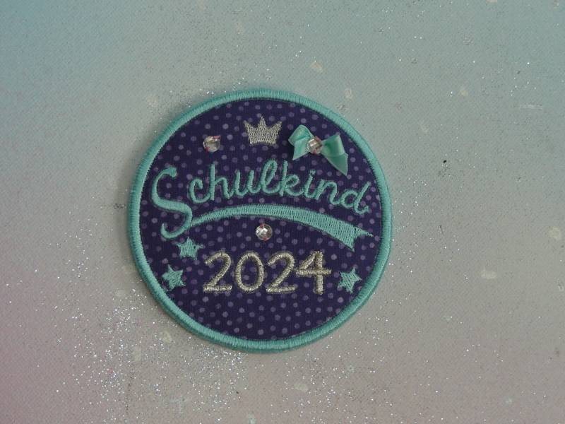 Klettie Patch 10 cm Schulkind Datum Wunsch Name Für Magnet Schulranzen Applikation Schultüte Einschulung Handgefertigt Feenkleiddesign von FeenkleidDesign2020