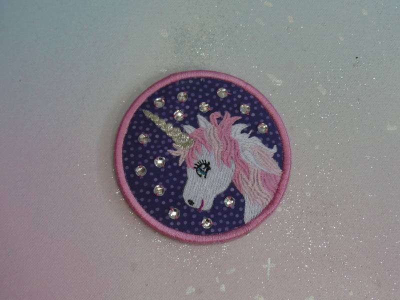 Klettie Patch 10cm Einhorn Wunsch Für Magnet Schulranzen Applikation Schultüte Einschulung Handgefertigt Unikat Feenkleiddesign von FeenkleidDesign2020