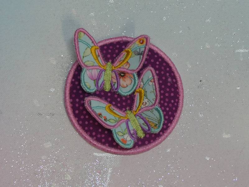 Klettie Patch 9cm Schmetterling Wunsch Für Magnet Schulranzen Applikation Beere Schultüte Einschulung Handgefertigt Unikat Feenkleiddesign von FeenkleidDesign2020