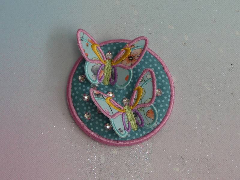 Klettie Patch 9cm Schmetterling Wunsch Für Magnet Schulranzen Applikation Beere Schultüte Einschulung Handgefertigt Unikat Feenkleiddesign von FeenkleidDesign2020