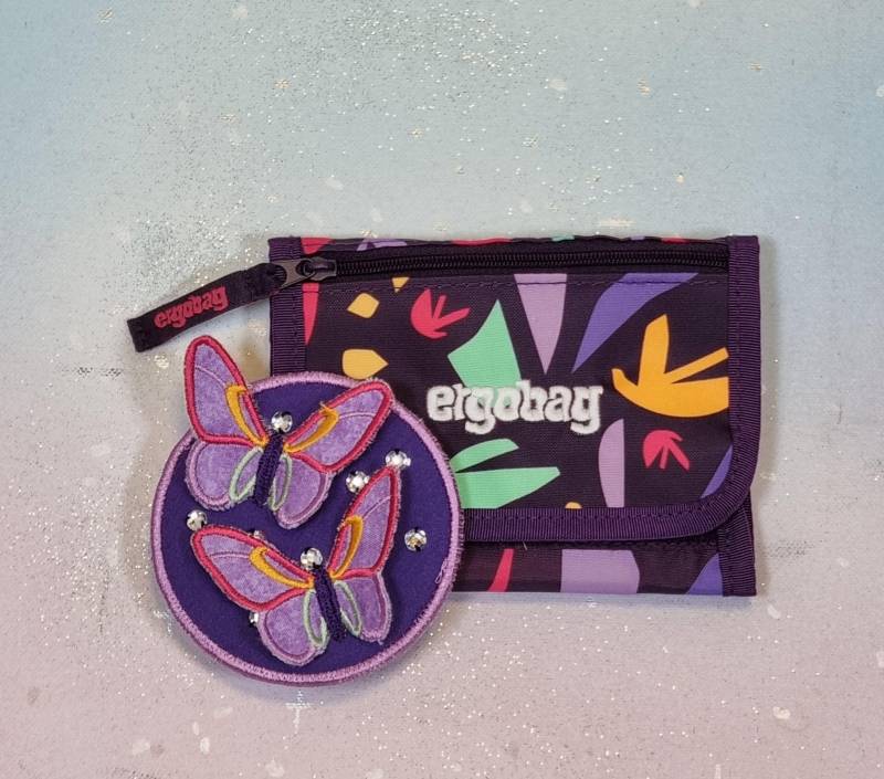 Klettie Patch 9cm Schmetterling Wunsch Für Magnet Schulranzen Applikation Lila Schultüte Einschulung Handgefertigt Unikat Feenkleiddesign von FeenkleidDesign2020