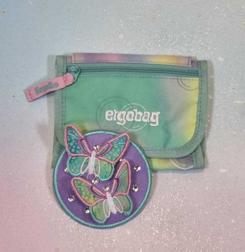 Klettie Patch 9cm Schmetterling Wunsch Für Magnet Schulranzen Applikation Türkis Flieder Einschulung Handgefertigt Unikat Feenkleiddesign von FeenkleidDesign2020