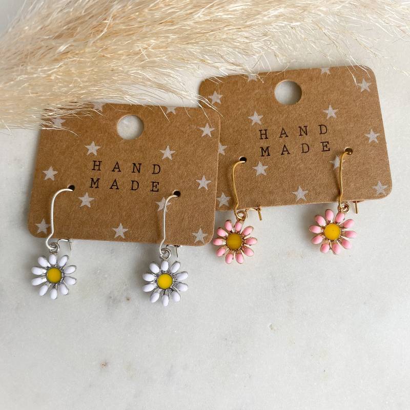 Gänseblümchen Ohrringe in Gold Oder Silber von Feenmanufaktur